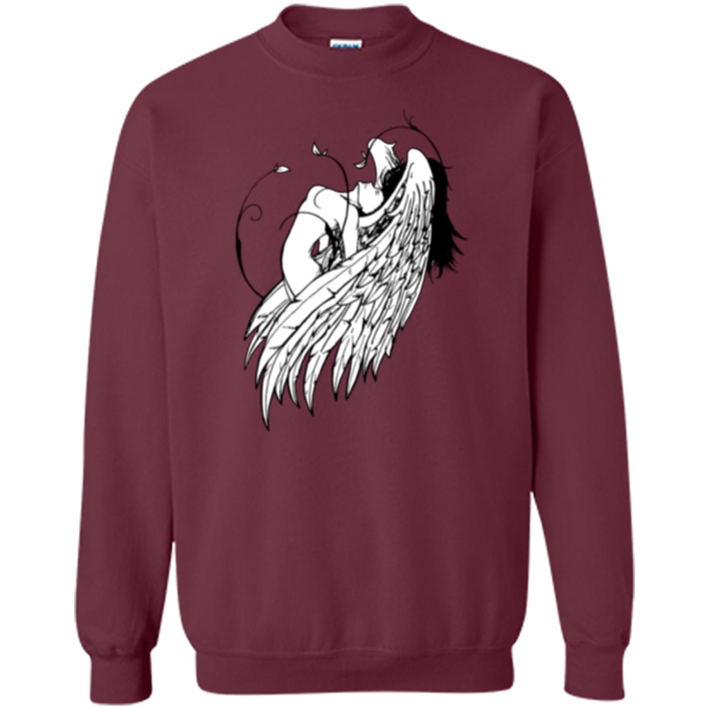 Angel T-shirt Angel Wings Maroon