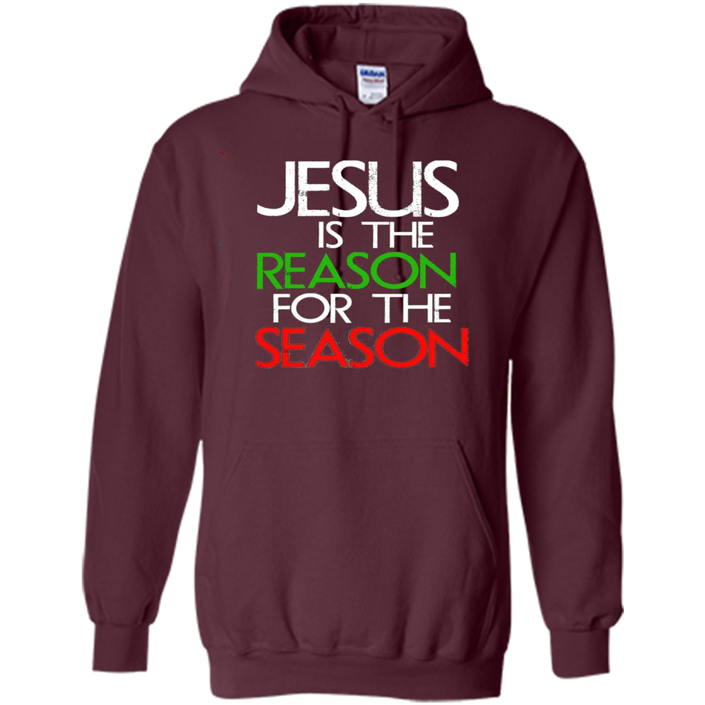 Jesus Is The Reason For The Season Christmas Christian T-Shirt Maroon