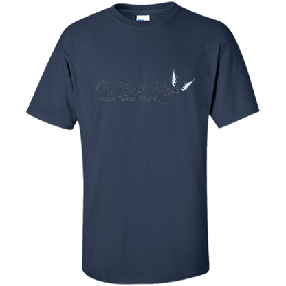 On Kevin's Wings T-shirt Hope Takes Flight Navy