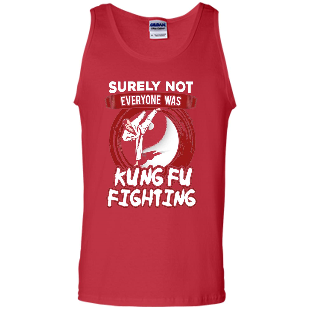 Surely Not Everyone Was Kung Fu Fighting T-shirt Red