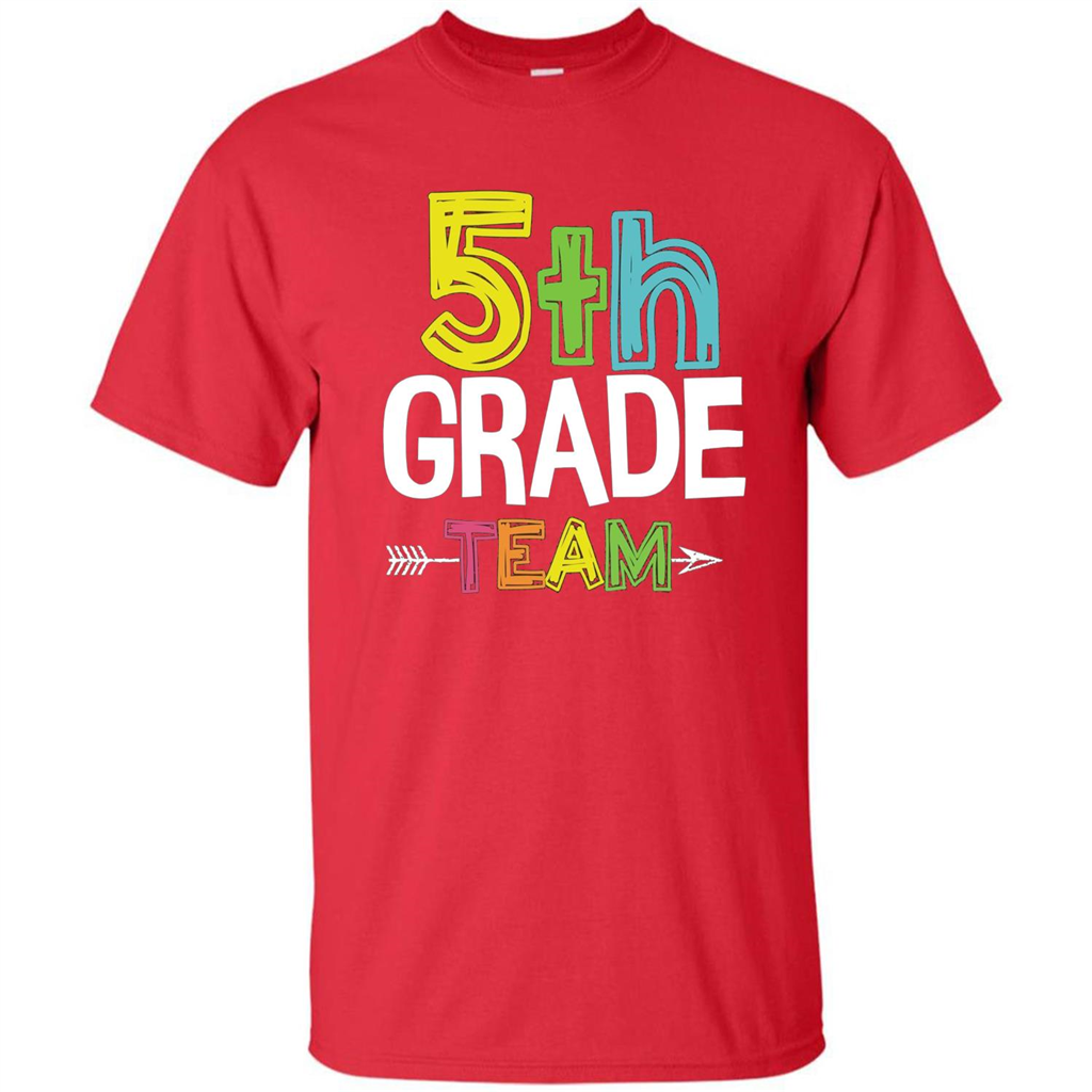 Back To School T-shirt Team Fifth Grade Teacher Red