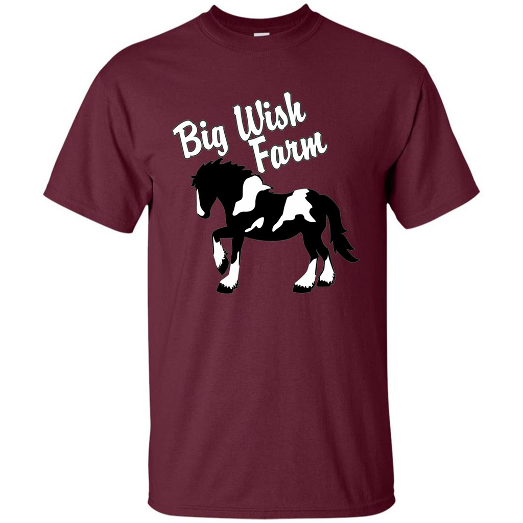 Farmer T-shirt Big Wish Farm T-Shirts Maroon