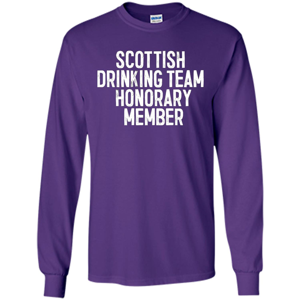 Scottish Drinking Team Honorary Member T-Shirt Purple