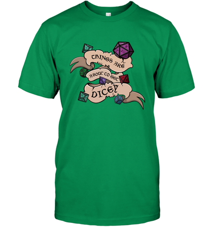 Things Are About To Get Dicey Shirt T-Shirt T-Shirt Irish Green