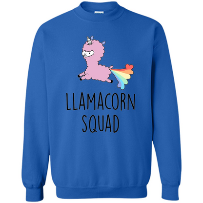Llamacorn Squad Funny Llama Unicorn T-Shirt Royal