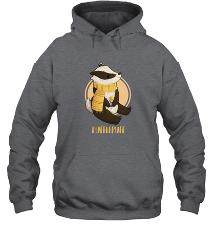 Badgers Hufflepuff House HP Hoodie Hoodie Dark Heather