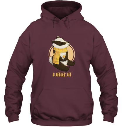 Badgers Hufflepuff House HP Hoodie Hoodie Maroon