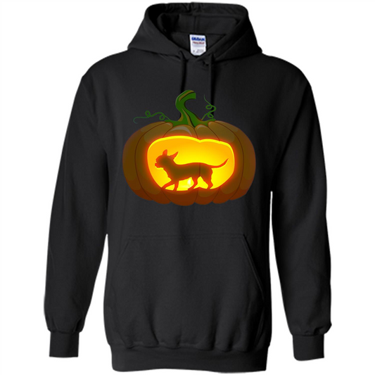 Chihuahua Pumpkin Halloween T-shirt Black