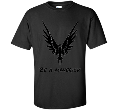 Vibrant T-Shirt Be A Maverick T-shirt Black