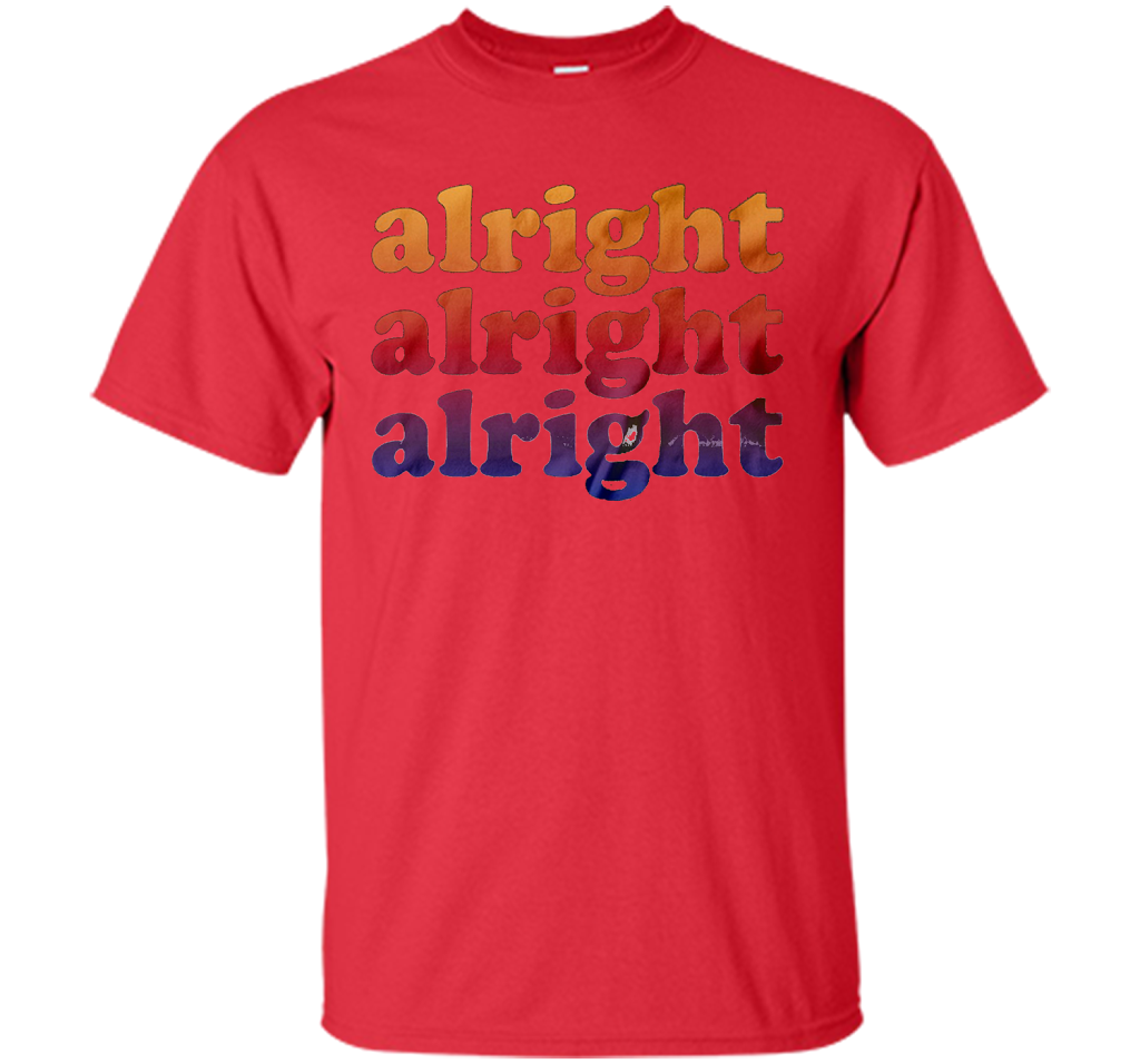 Alright Alright Alright T-shirt Red