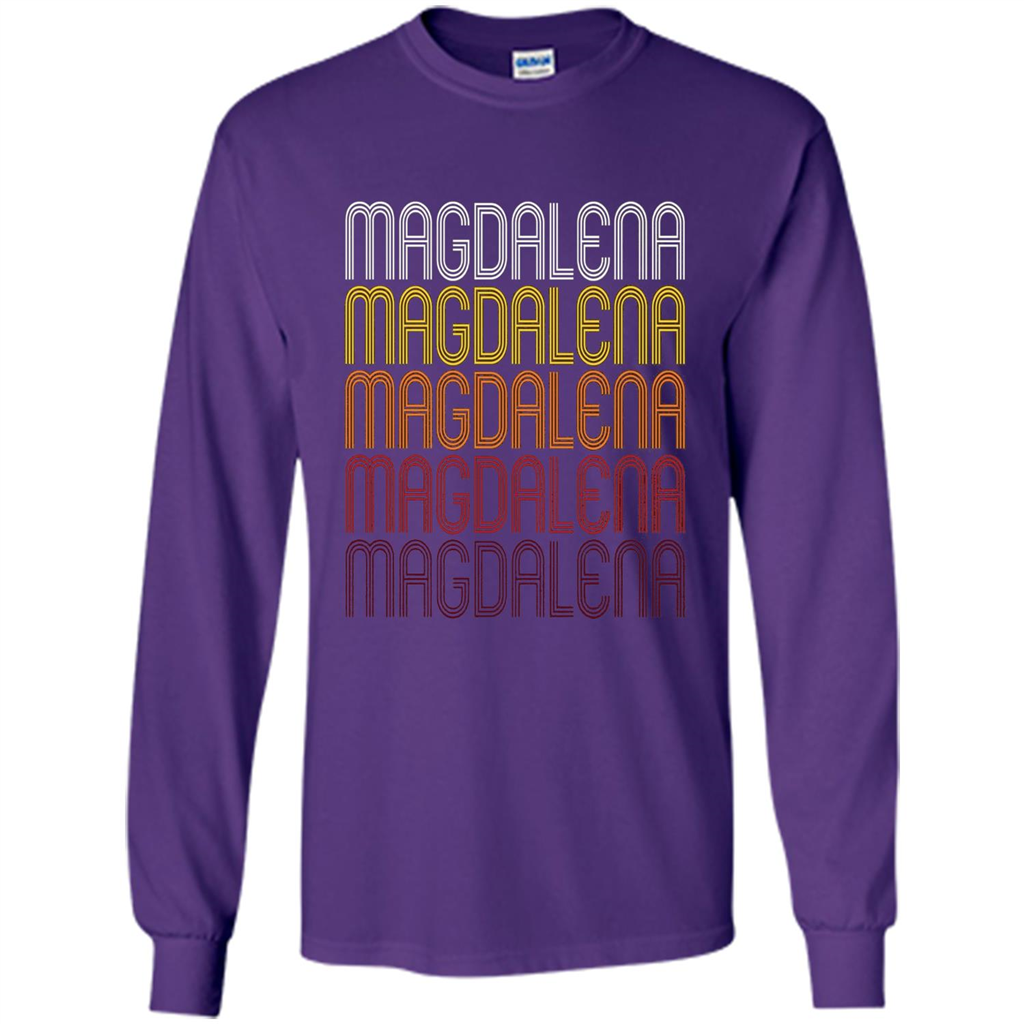 Magdalena Retro Wordmark Pattern T-shirt Purple