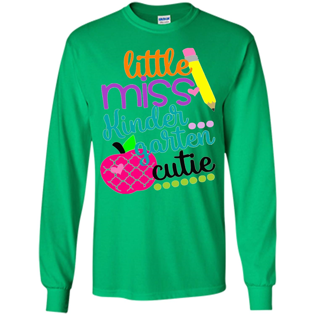 School Kids Daughter Little Miss Kindergarten Cutie T-shirt Irish Green