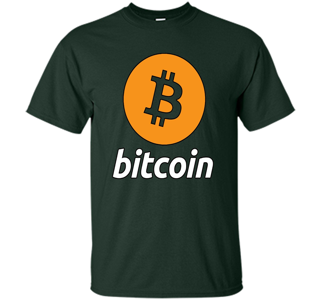 Bitcoin Logo Cryptocurrency BTC T-shirt Forest Green