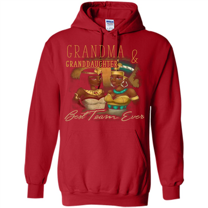 Family T-shirt Grandma Granddaughter Best Team Ever T-shirt