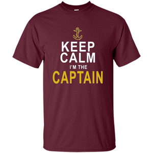 Boat Captain T-Shirt Keep Calm Im The Captain