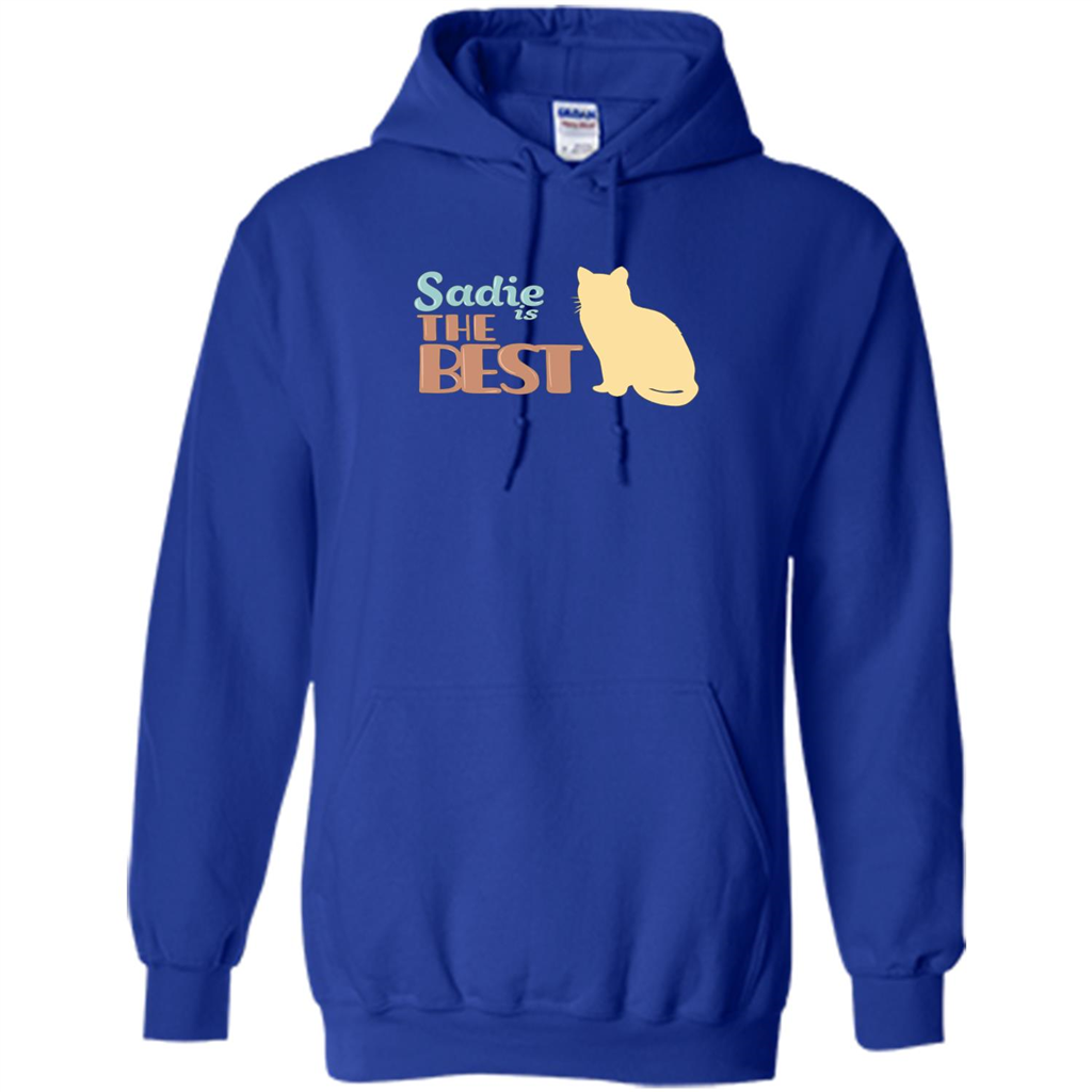 Cat Lover T-shirt, Sadie Is The Best T-shirt Royal