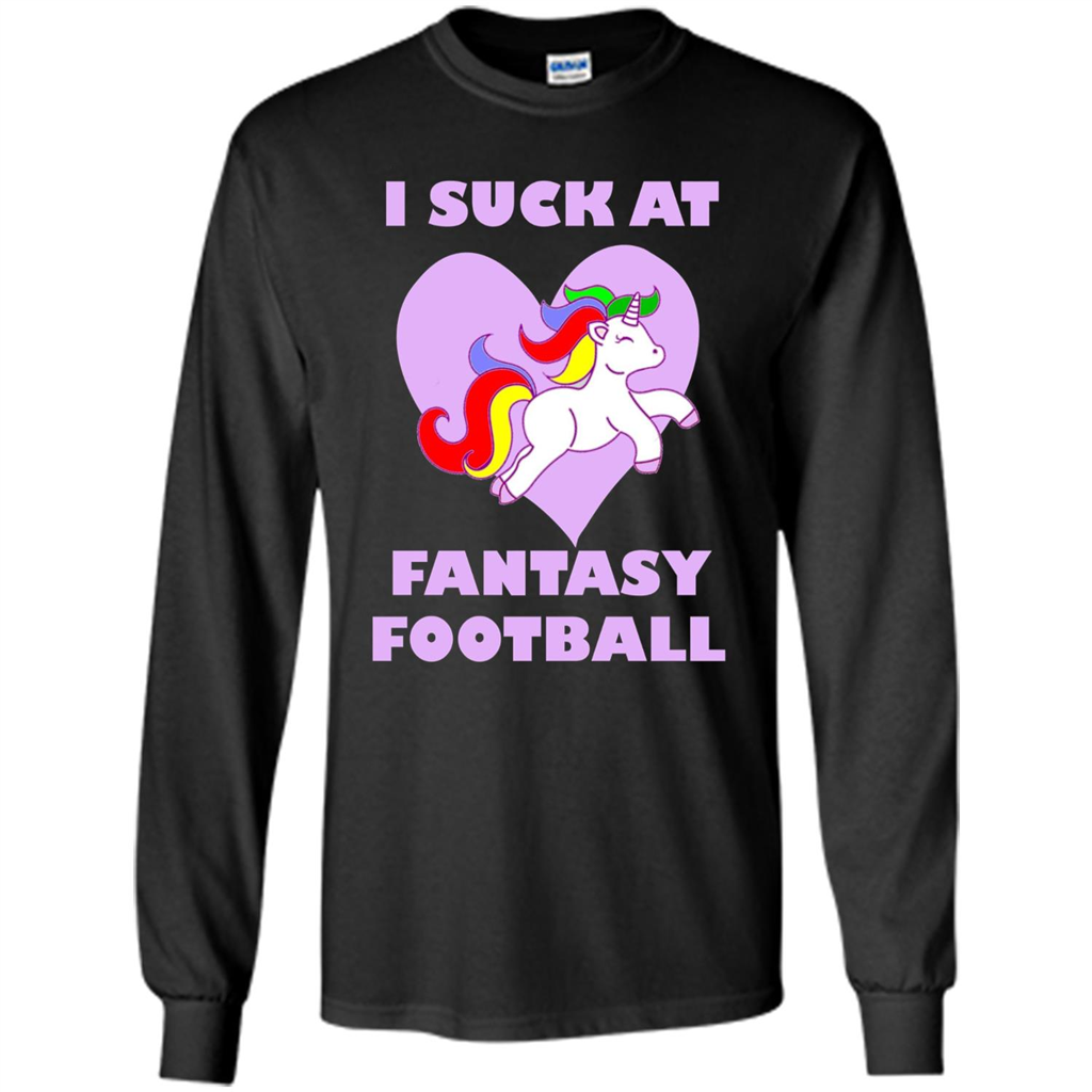I Suck At Fantasy Football T-shirt Black
