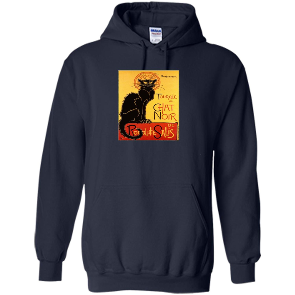 Vintage Poster Le Chat Noir - The Black Cat T-shirt Navy