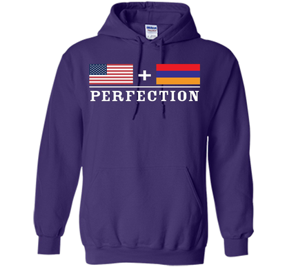 American + Armenian = Perfection Flag T-Shirt t-shirt Purple
