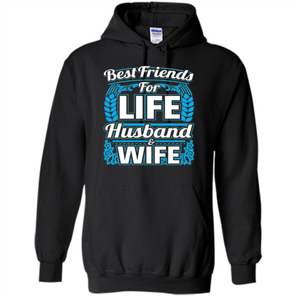 Husband And Wife T-shirts - Best Friends For Life Orange