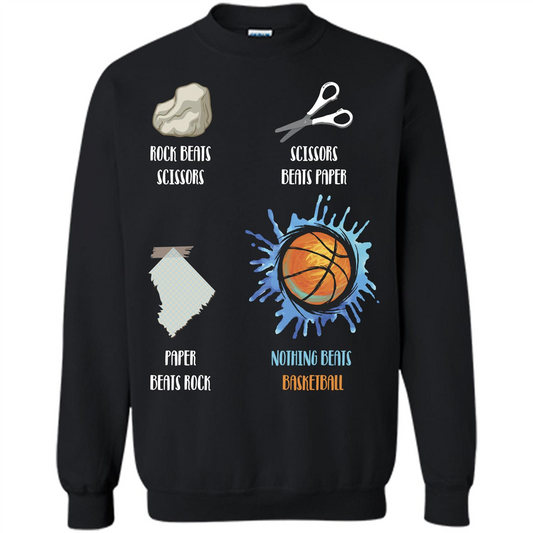 Baskettball T-shirt Nothing Beats Basketball Black