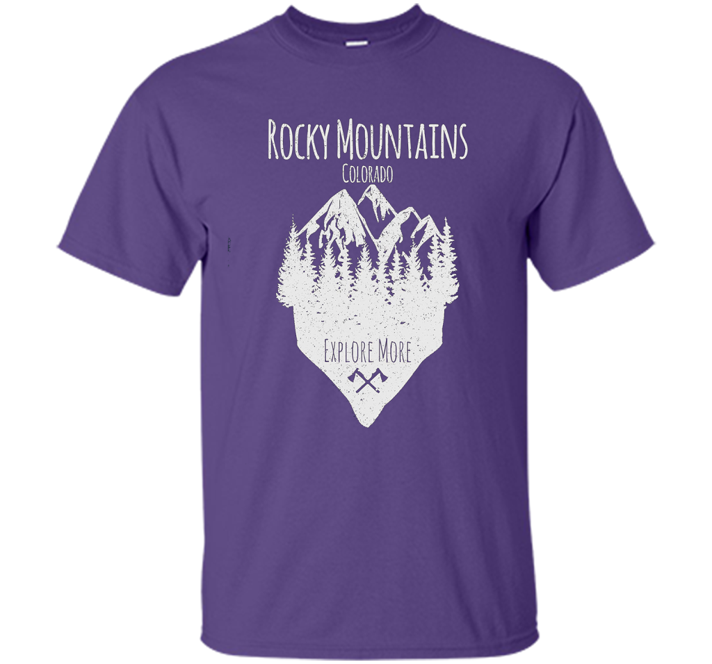 PREMIUM Rocky Mountains, Colorado - Souvenir T-Shirt t-shirt Purple