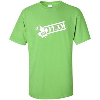 Funny The EH Team Canada T-shirt Lime