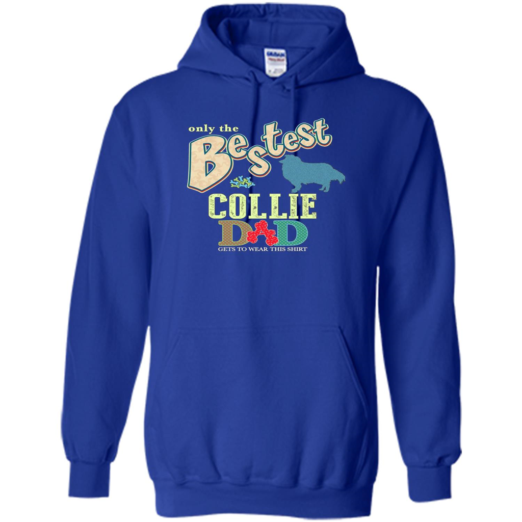 Bestest Collie Dad Best Collie T-shirt Royal