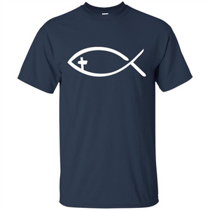 Christian T-shirt Jesus fish T-shirt