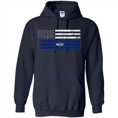 Guamanian American Flag - USA Guam T-shirt Navy