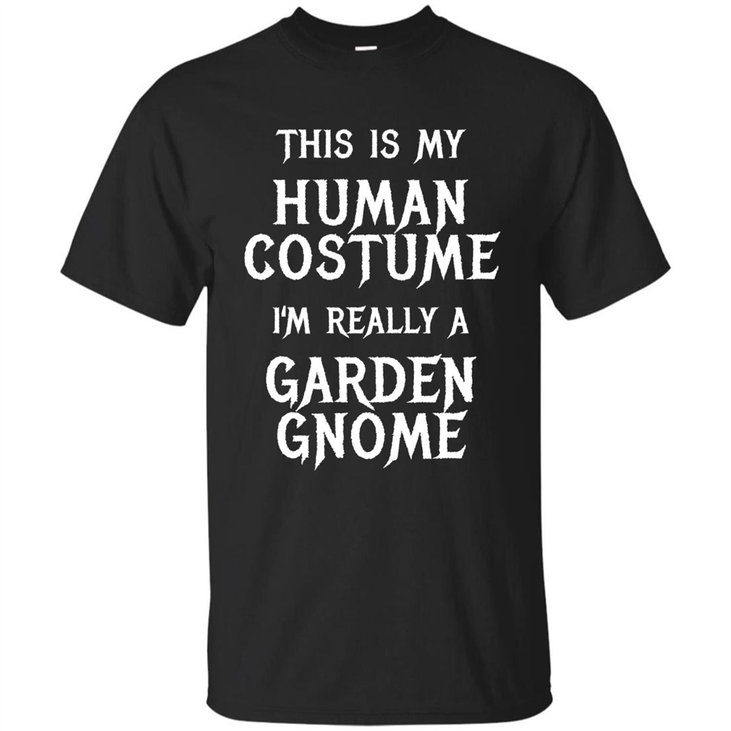Garden Gnome Halloween Costume T-shirt Black