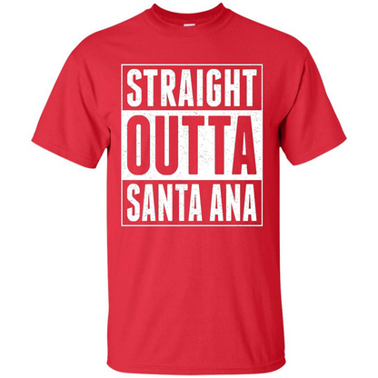 Straight Outta Santa Ana T-shirt Red