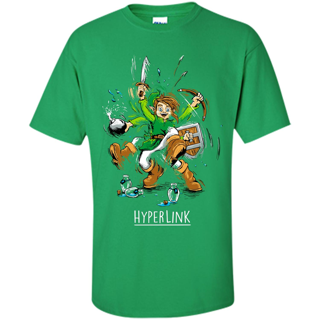 Gamer T-Shirt HyperLink Irish Green