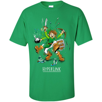 Gamer T-Shirt HyperLink Irish Green