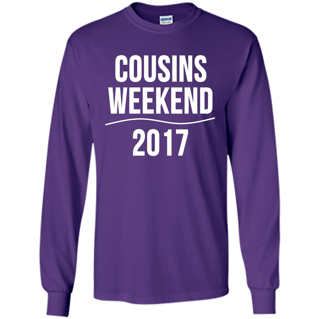 Family T-shirt Cousins Weekend 2017 Purple
