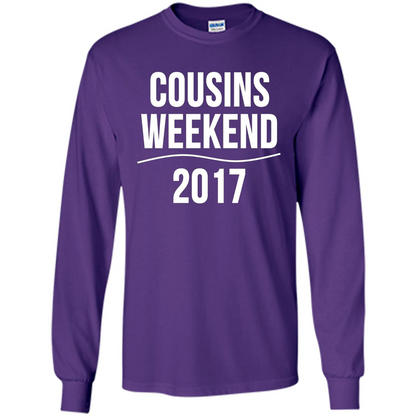 Family T-shirt Cousins Weekend 2017 Purple