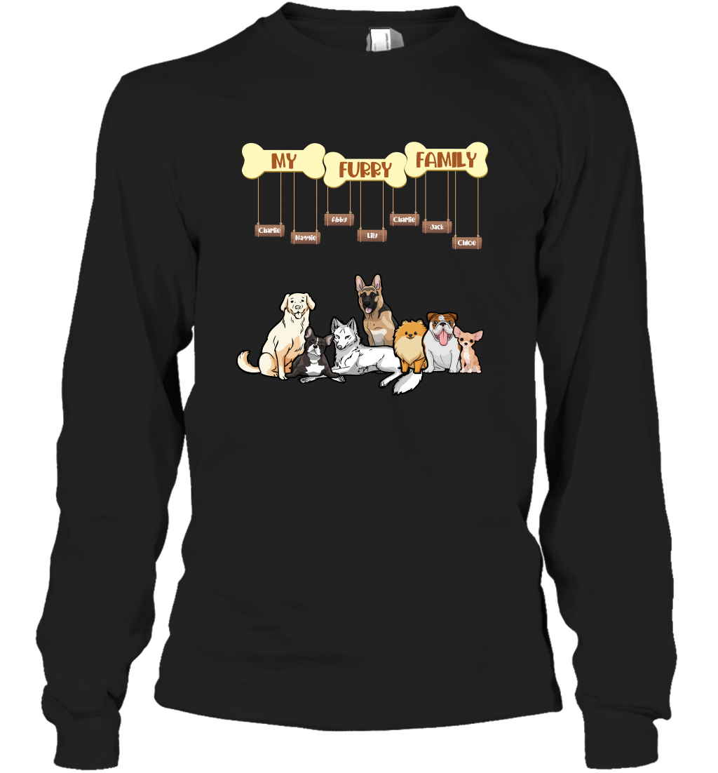 My Furry Family Long Sleeve T-Shirt Long Sleeve T-Shirt Black