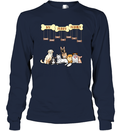 My Furry Family Long Sleeve T-Shirt Long Sleeve T-Shirt Navy
