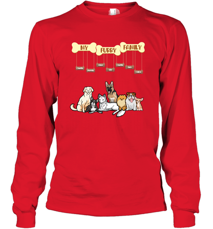 My Furry Family Long Sleeve T-Shirt Long Sleeve T-Shirt Red
