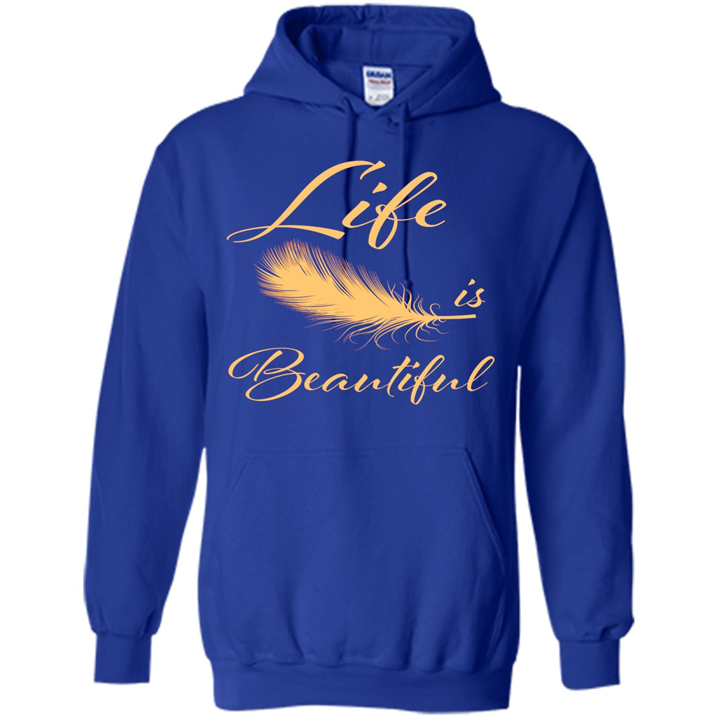 Beautiful Life Wing T-shirt Life Is Beautiful Royal