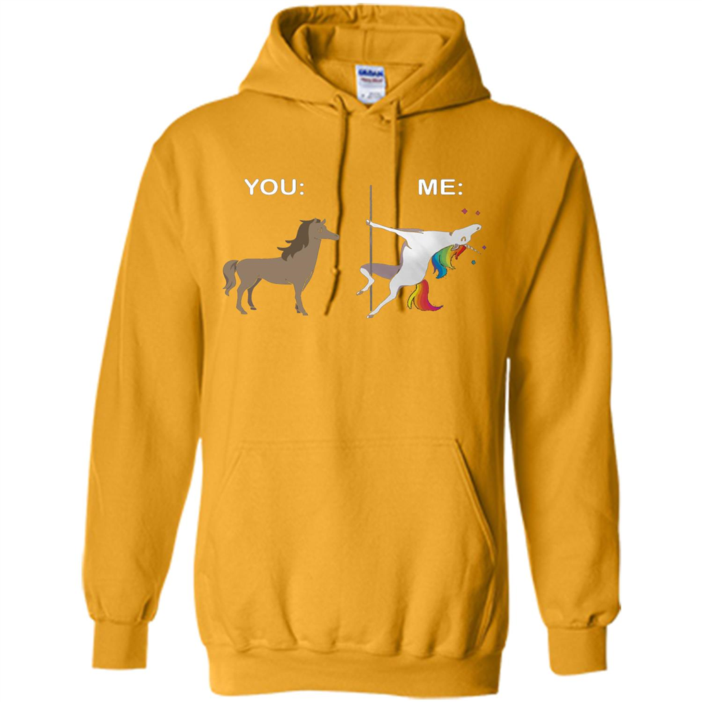 Cute Unicorn You And Me T-shirt Gold