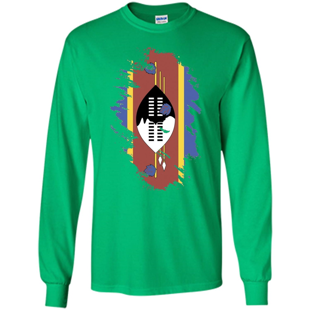 Flag of Swaziland T-shirt National Swaziland T-shirt Irish Green