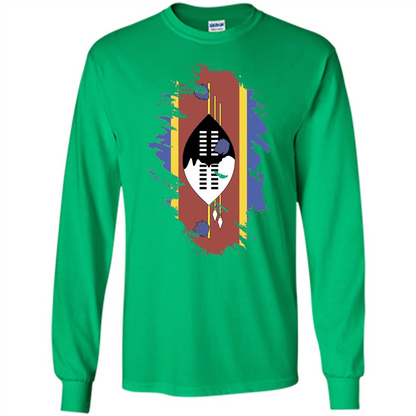 Flag of Swaziland T-shirt National Swaziland T-shirt Irish Green