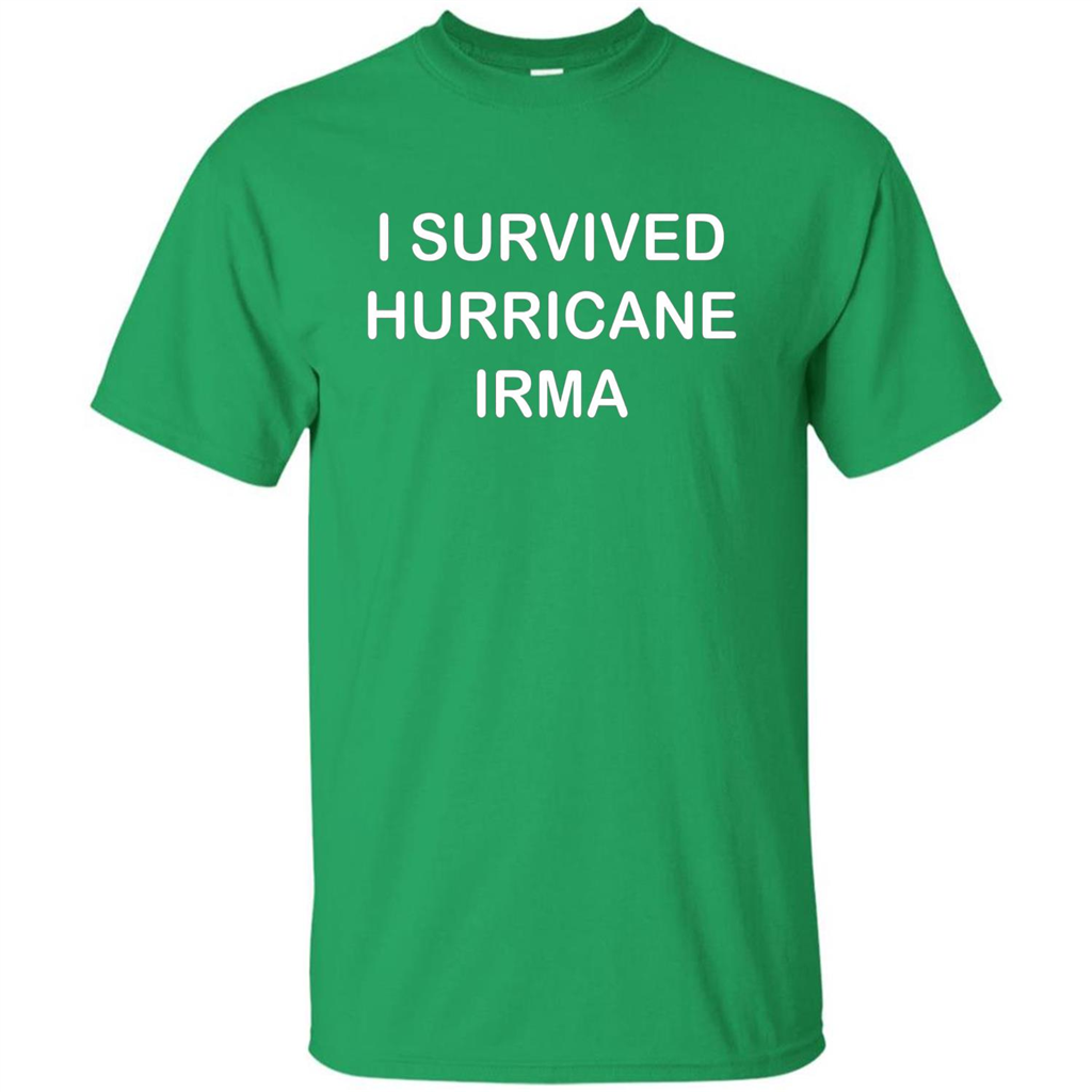 I Survived Hurricane Irma T-shirt Irish Green