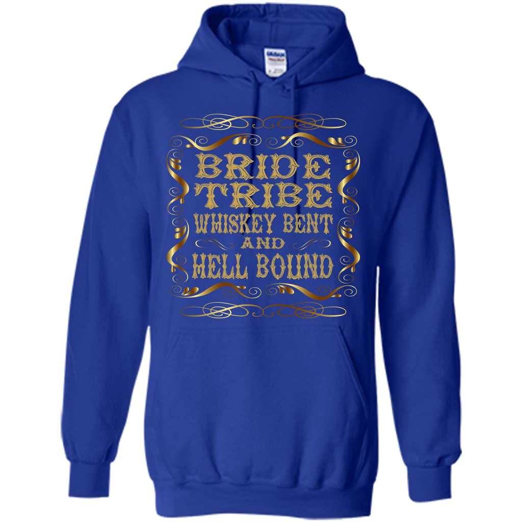 Bride Tribe Whiskey Bent and Hell Bound T-shirt Royal
