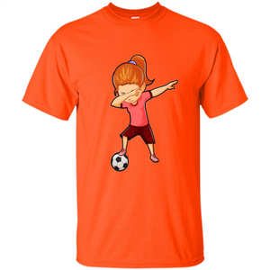 Soccer T-shirt For Girls Funny Dabbing Dab Dance Soccer Ball