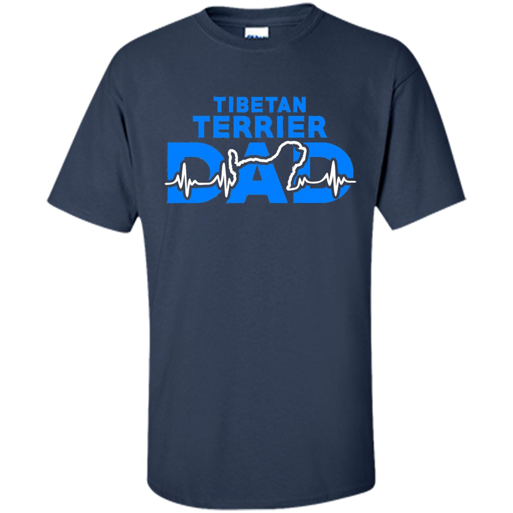 Tibetan Terrier Dad T-shirt Navy
