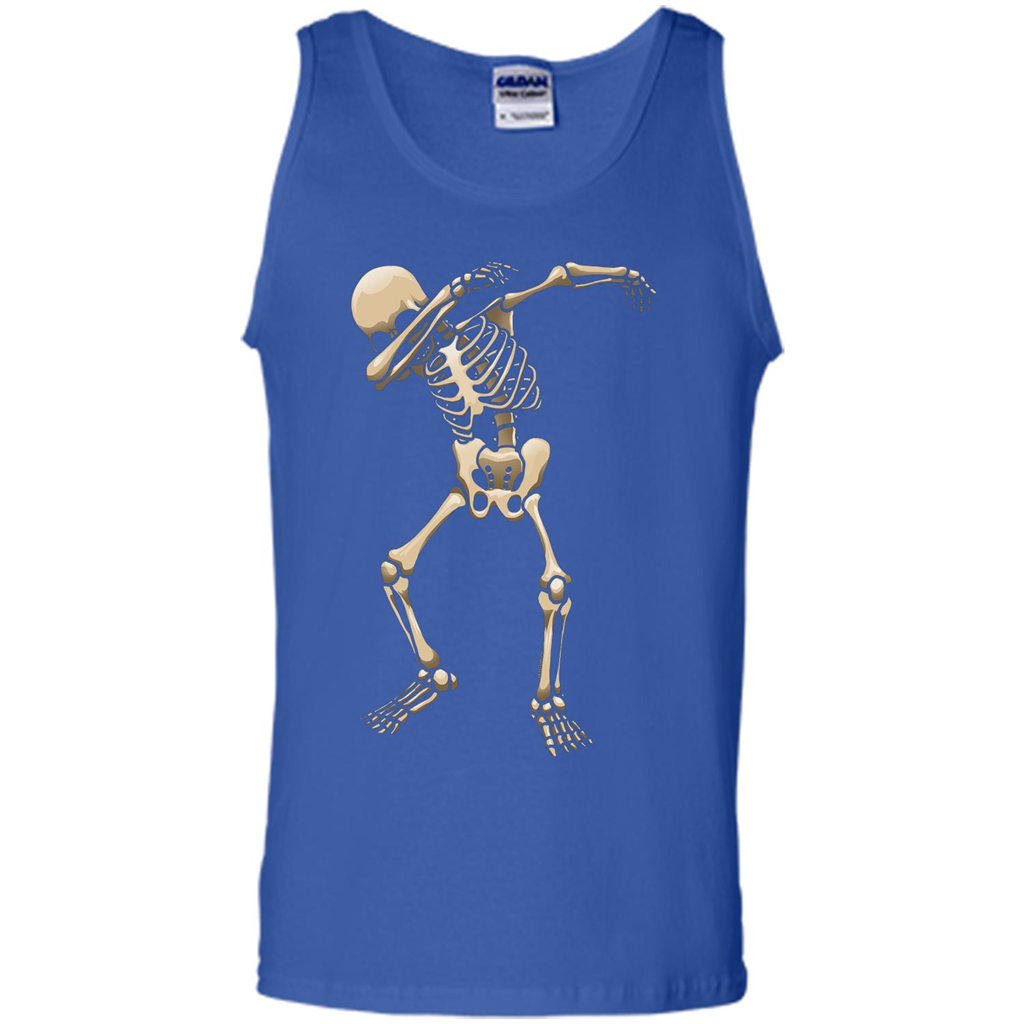 Halloween T-shirt Dabbing Skeleton T-shirt Royal
