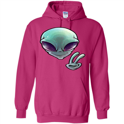 Peace Alien T-shirt Heliconia