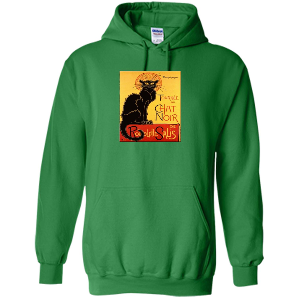 Vintage Poster Le Chat Noir - The Black Cat T-shirt Irish Green